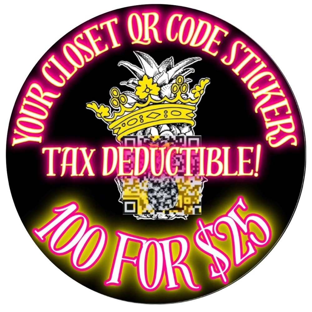 100 CUSTOM QR CODE STICKERS